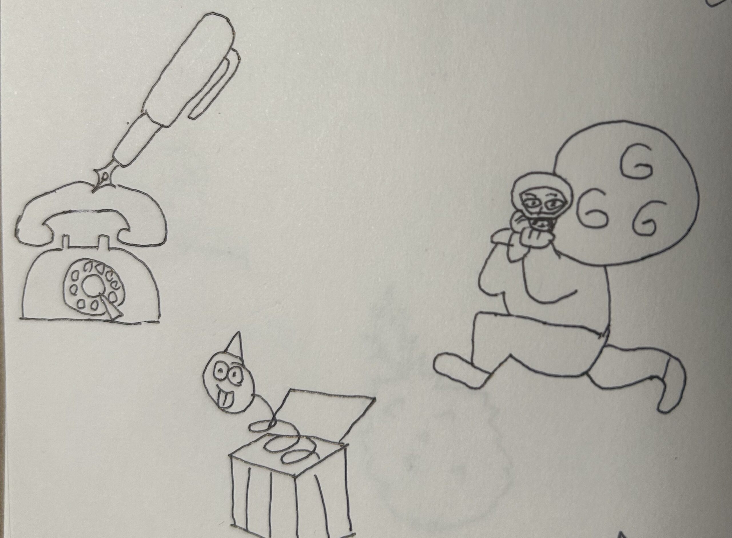 ボールペンイラストを練習して書いてみました